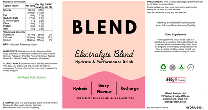 Electrolyte Blend - Berry Flavour